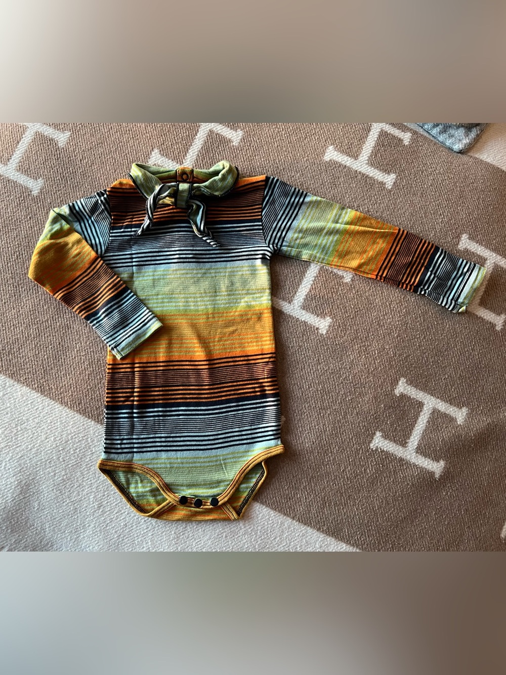 Misha and Puff Sunset Stripe Scout Onesie